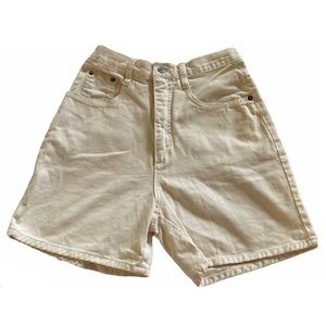 Basics 995 | Womens Cream high waisted shorts Size 8